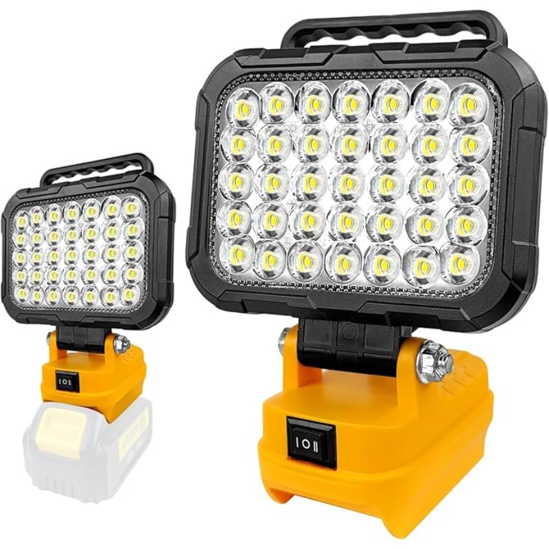 XINSITE 18V Li-ion LED Work Light ABS Outdoor Flood Light Flashlight Waterproof Camping Emergency Lighting Solutions Adjustable