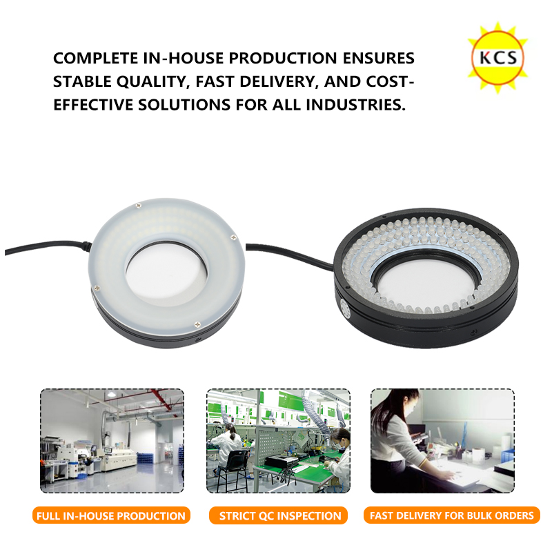 Machine Vision Ring Light Adjustable Brightness LED Industrial Ring Illuminator for PCB FPC Optical Automated Inspection System