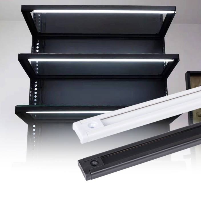 Easy Install Magnetic Conductive Slot Magnetic Suction Type Conductive Trough for Retail Shelf Display Cabinet Lighting System