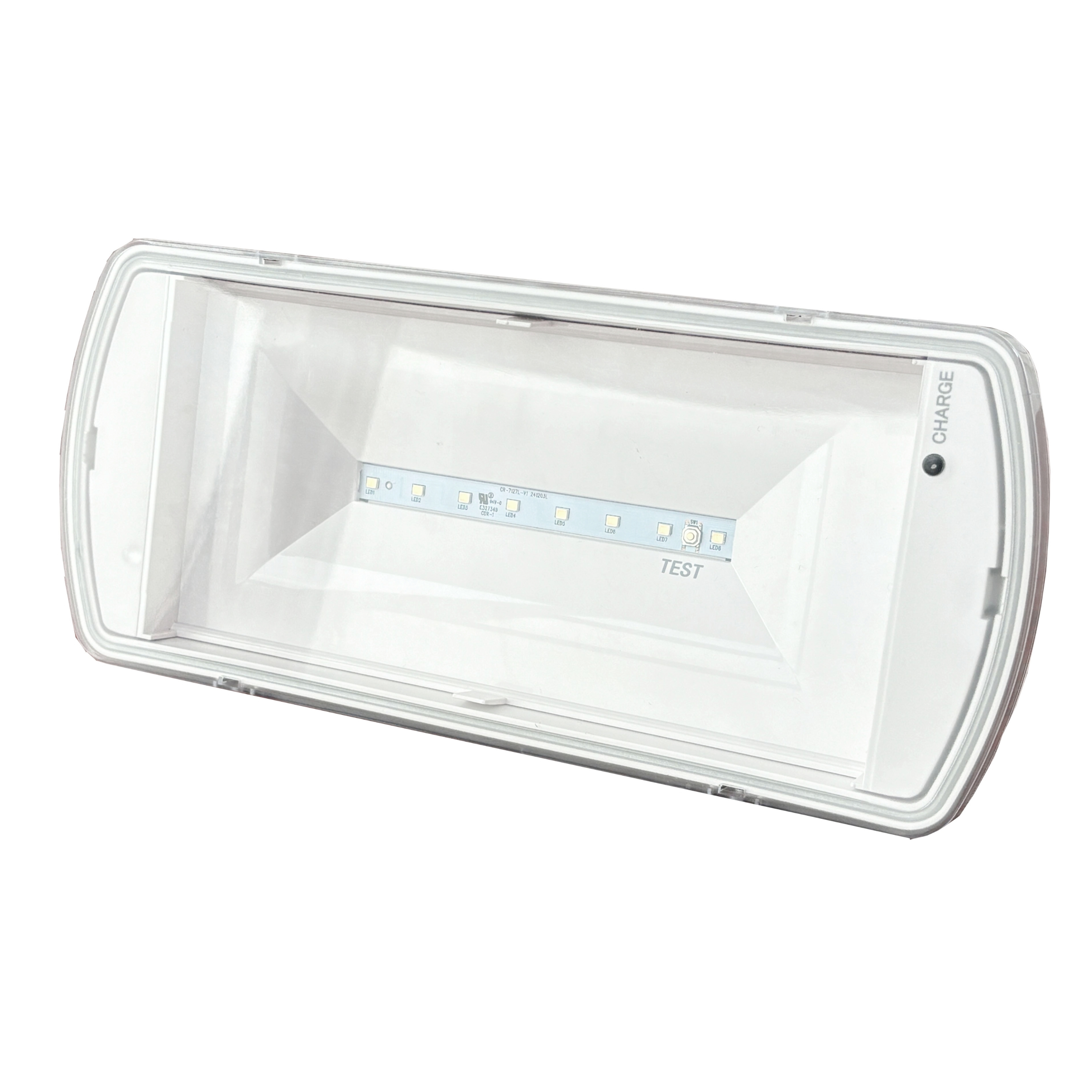 IP65 Wall Recessed Mounting Rechargeable Fire Safety Led Exit Sign Emergency Light With Battery Backup