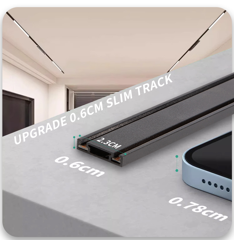 Whole-House Smart 48V LED Magnetic Track Lights System