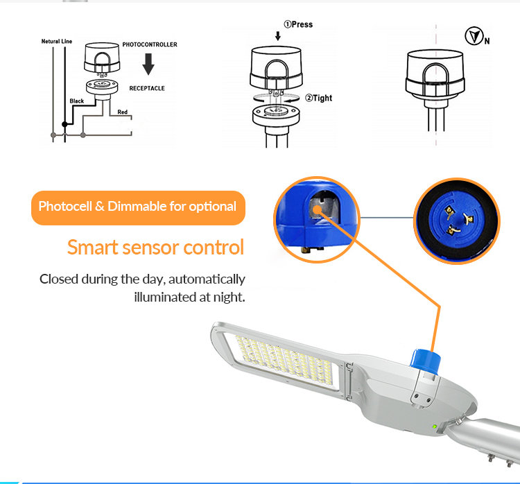 2023 High Lumen Intelligence LED Street Light 100Watt 200W 300W Housing Estate Outdoor Area Street Light LED Street Light