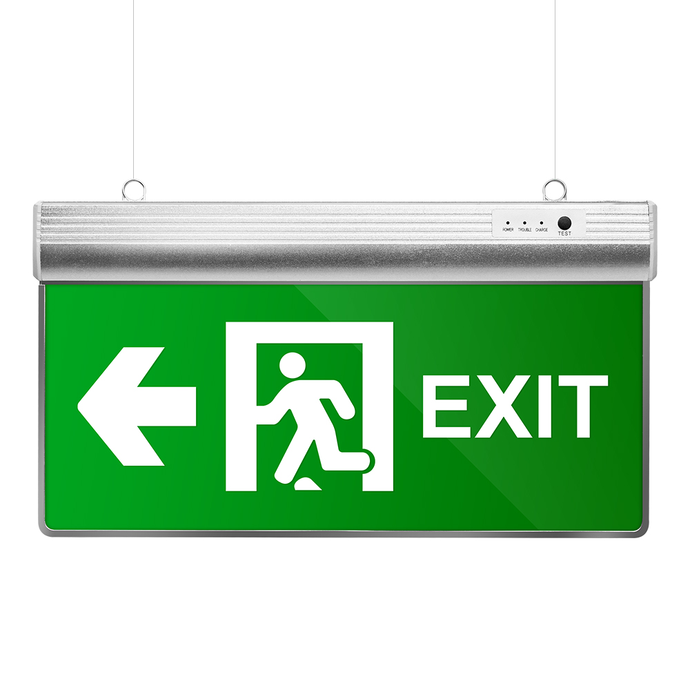 Led Fire Emergency Lamps Rechargeable Exit Sign Fire Safety Led Emergency Light