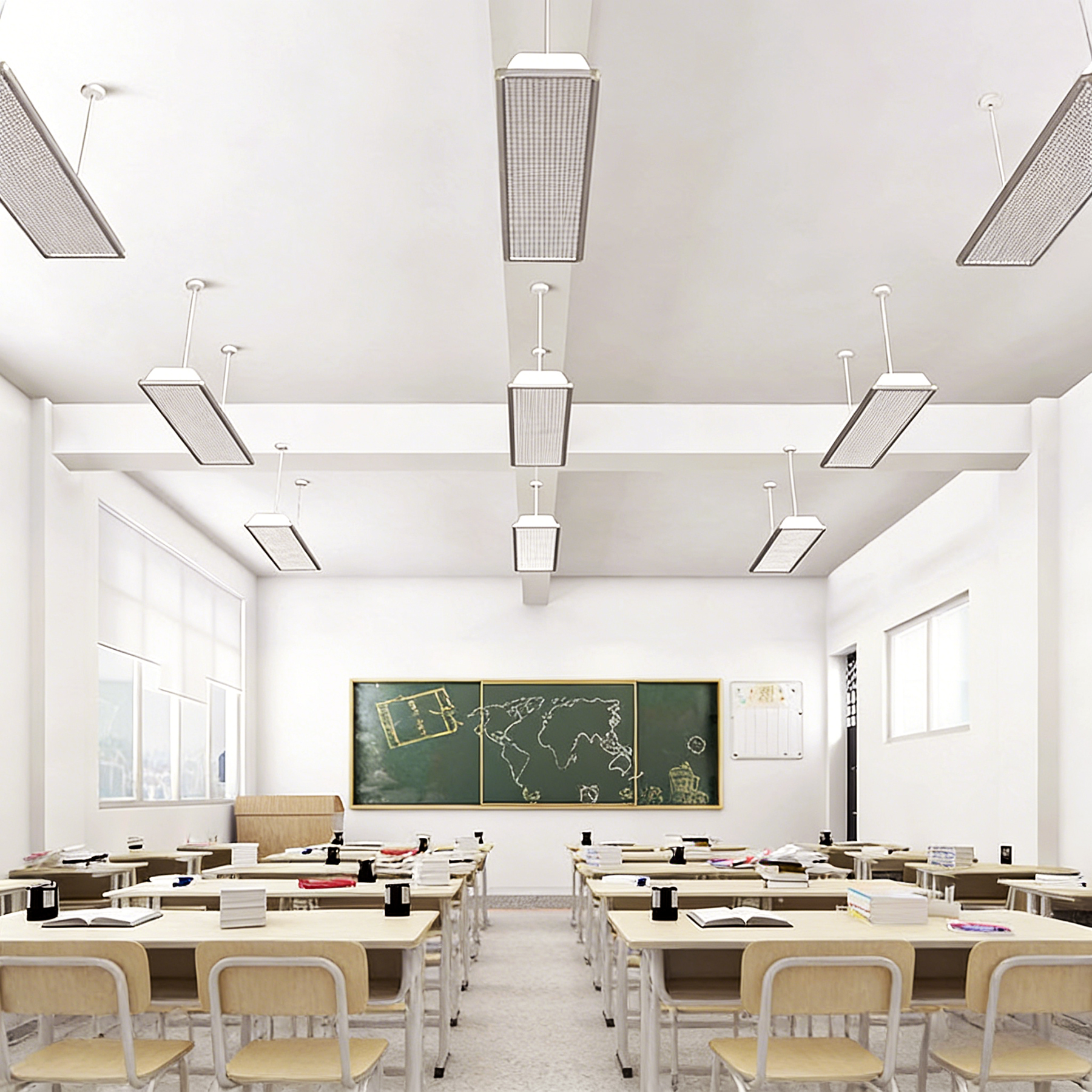 LED National Standard Classroom Light Eye Protection Training Institution Bracket Library School Special Lighting Light