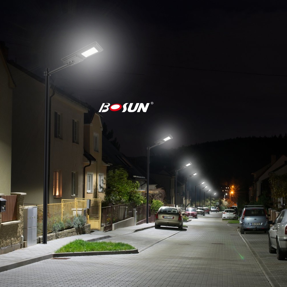 High Lumens Waterproof Outdoor IP65 All in One Solar Street Light for Highway Road Street Usage Long Life-span Solar Light