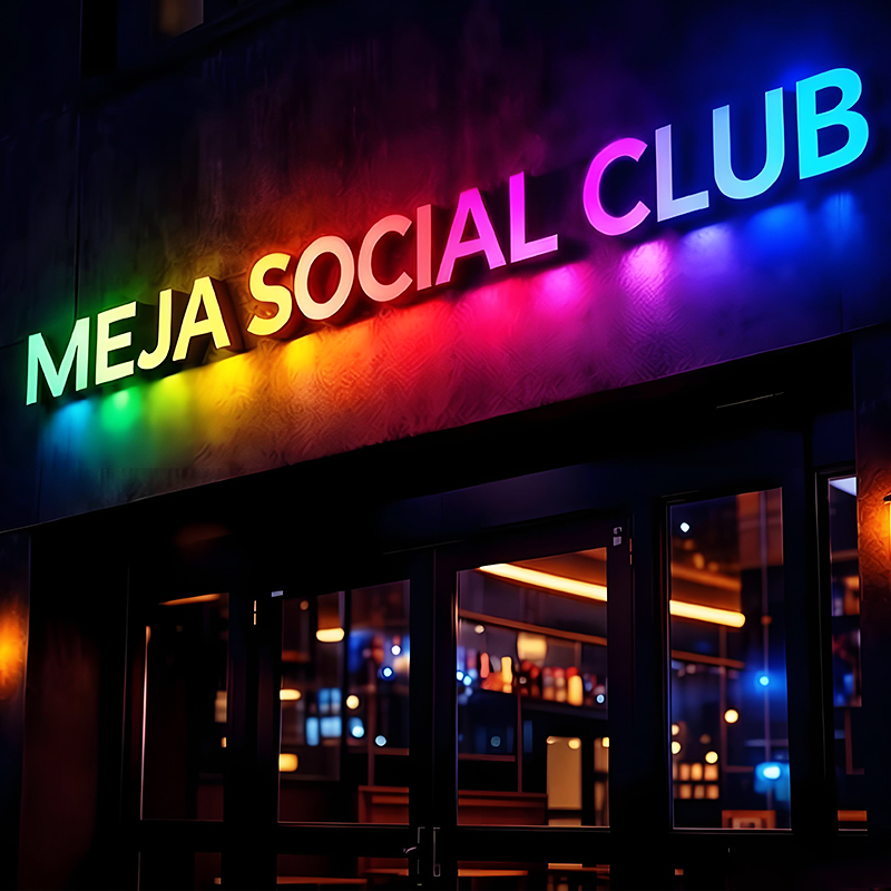 Custom 3D RGB Led Sign Letters Store Business Led Sign With Light Shop Logo Outdoor Signs For Business Color Led Channel Letter