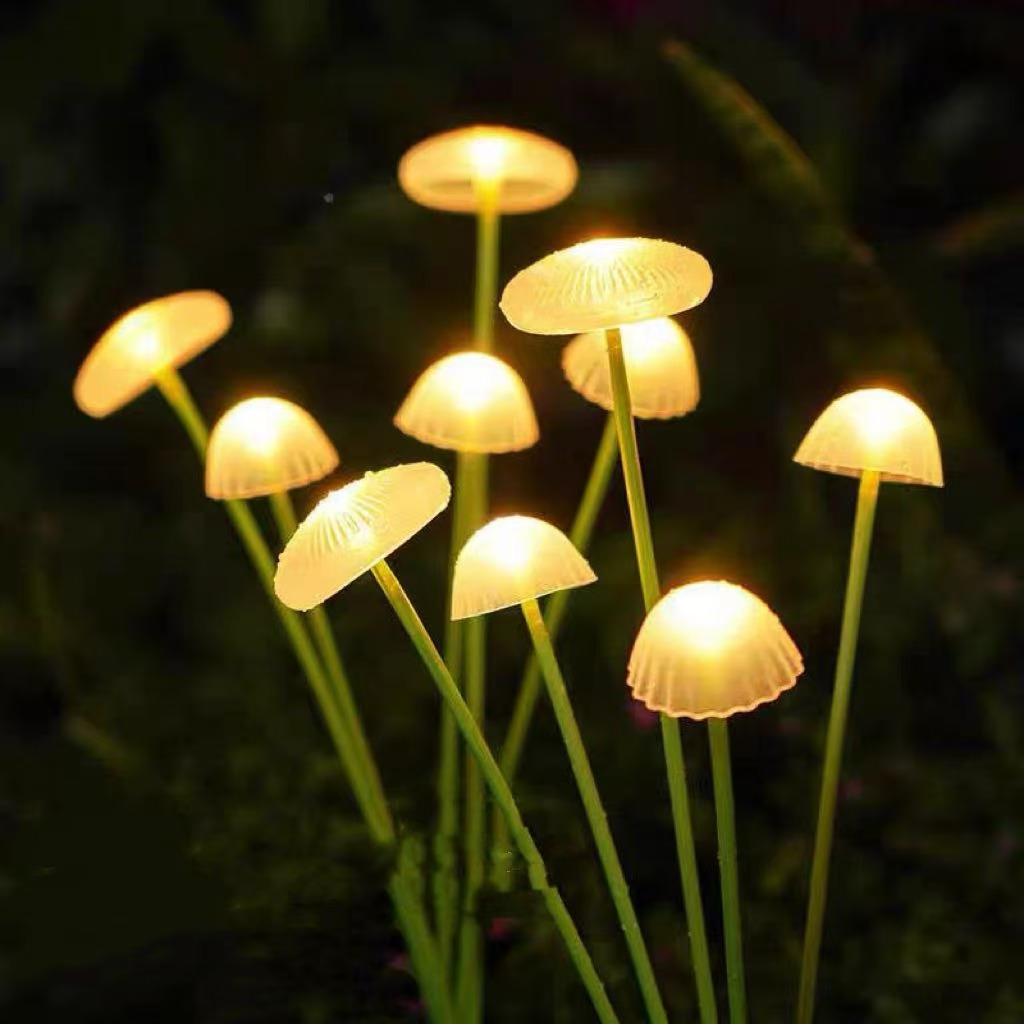 Modern LED Solar Mushroom Outdoor Lawn Ground Light IP65 Waterproof Plug-In For Garden Landscape Design &amp; Home Holiday Lighting