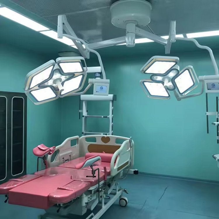 LK Manufacturing LED700/500 Double Dome Shadowless Surgical Light Adjustable Bracket Electric High CRI 98 Operating Theatre Lamp