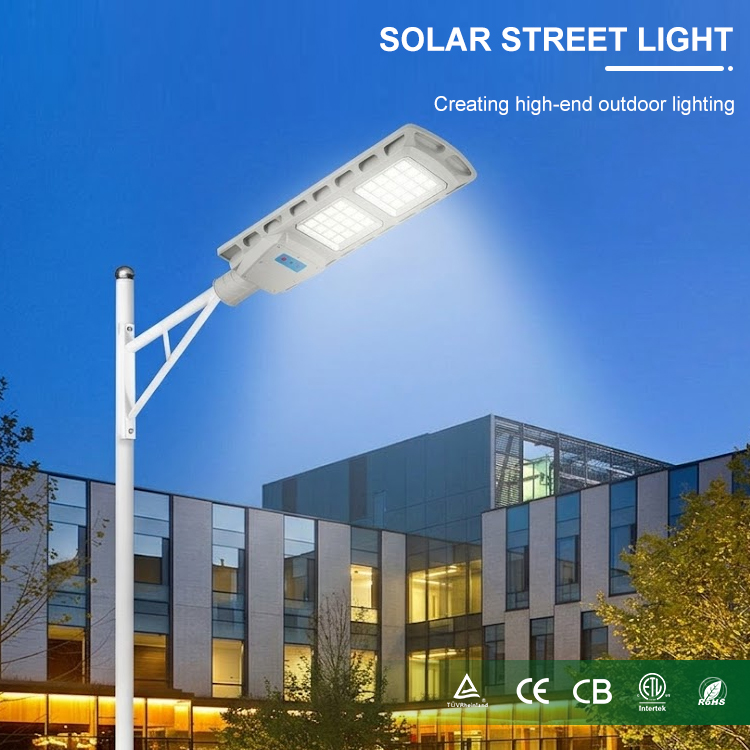 High Quality Durable Sturdy Industrial Grade Solar Street Light for Commercial Industrial Outdoor Road Street Lighting Project