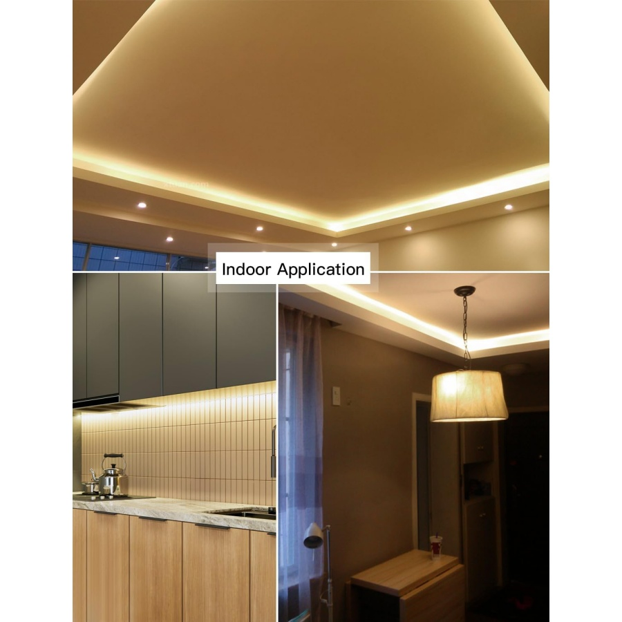 240V 120d 2835 Red Waterproof Strip 50m Roll for Outdoor Commercial Facade LED Lighting