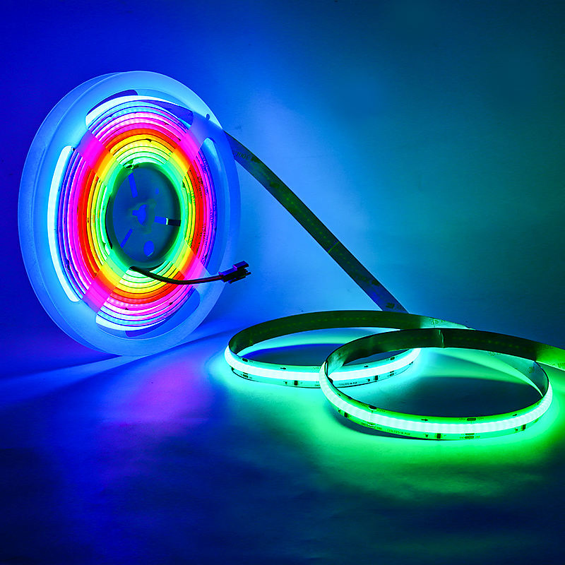 Smart Flexible RGB Color LED COB Strip Lighting for Christmas Decoration
