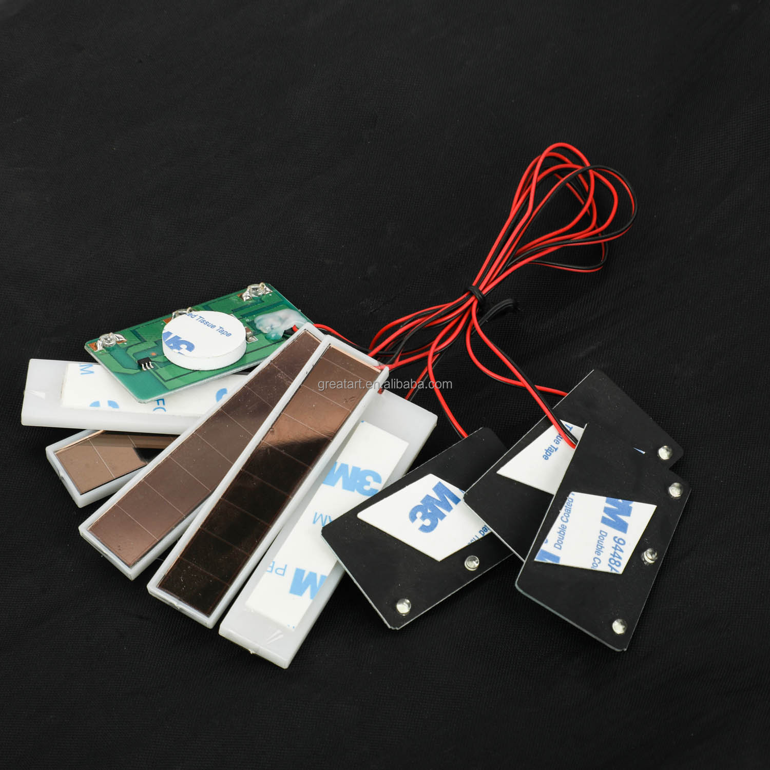 Solar LED Battery Powered POS Lights Efficient Lighting Products Three Mini Led Light For Display With Solar