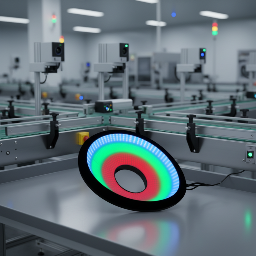 Dimmable RGB LED Dome Light Industrial Inspection Machine Vision Lighting Source AOI IP65 Rating Diffuse Illumination China