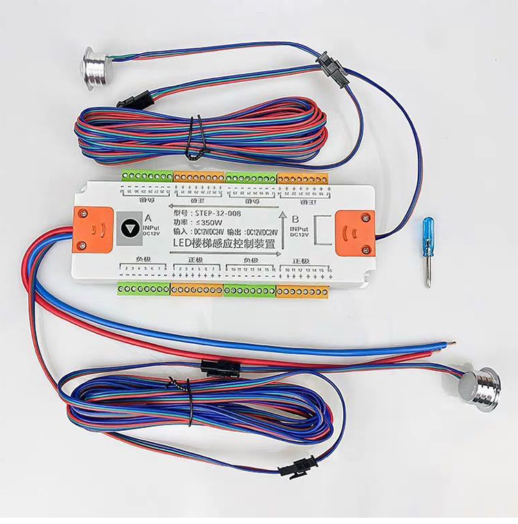 Staircase light controller back view