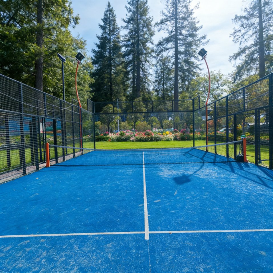 Sports System with Remote Control Features and Energy Efficient LED Layout for Modern Professional Clubs Smart Lighting Padel