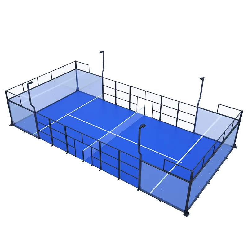 Sports System with Remote Control Features and Energy Efficient LED Layout for Modern Professional Clubs Smart Lighting Padel