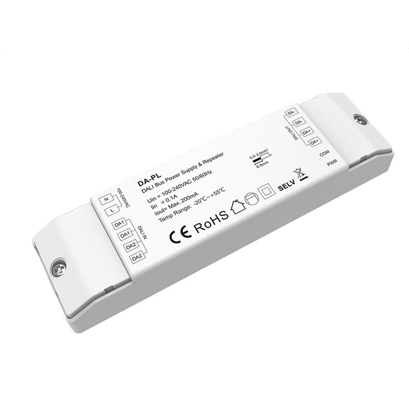 LEDEAST WiFi RF DALI Master Controller DT6 DT8 RGB CCT Tunable White Smart Lighting Control System with Tuya App