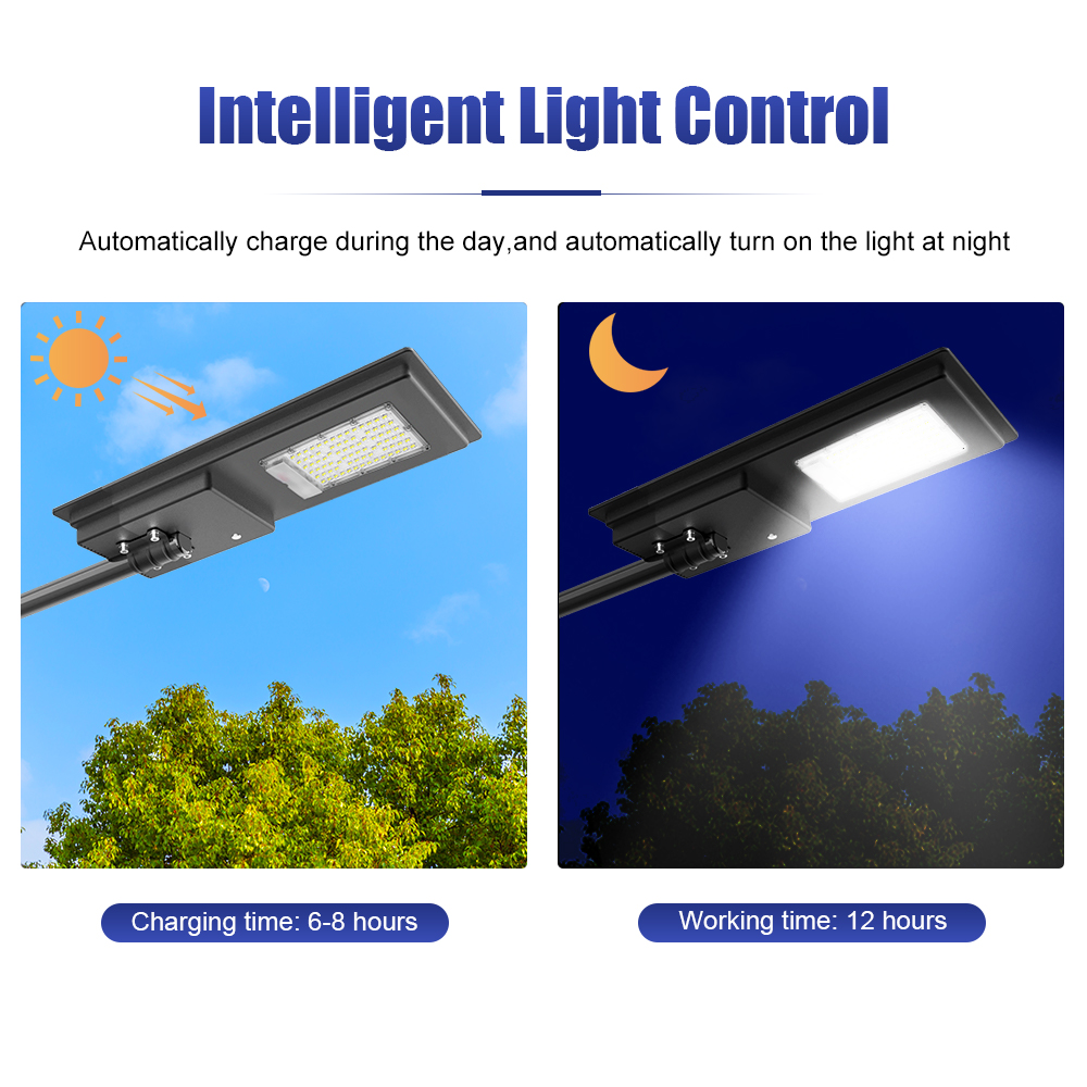High Lumens Waterproof Outdoor IP65 All in One Solar Street Light for Highway Road Street Usage Long Life-span Solar Light