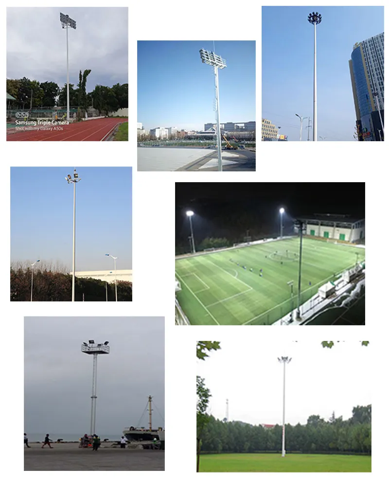 High Mast Lighting System with Efficient LED Flood Light