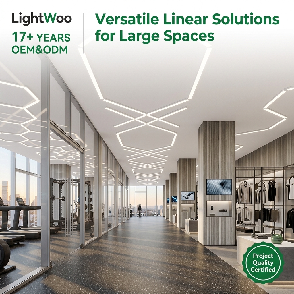 Ultra Thin Long Panel Recessed LED Linear Light Seamless Splicing Aluminum 30-100mm Width Office Supermarket Hospitality Project