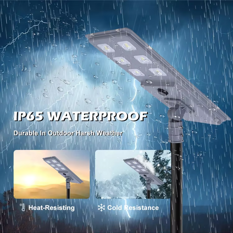 Sensor Control Square Highway Waterproof Outdoor Garden Ip65 100W 200W 300W All in One Integrated Led Solar Streetlights