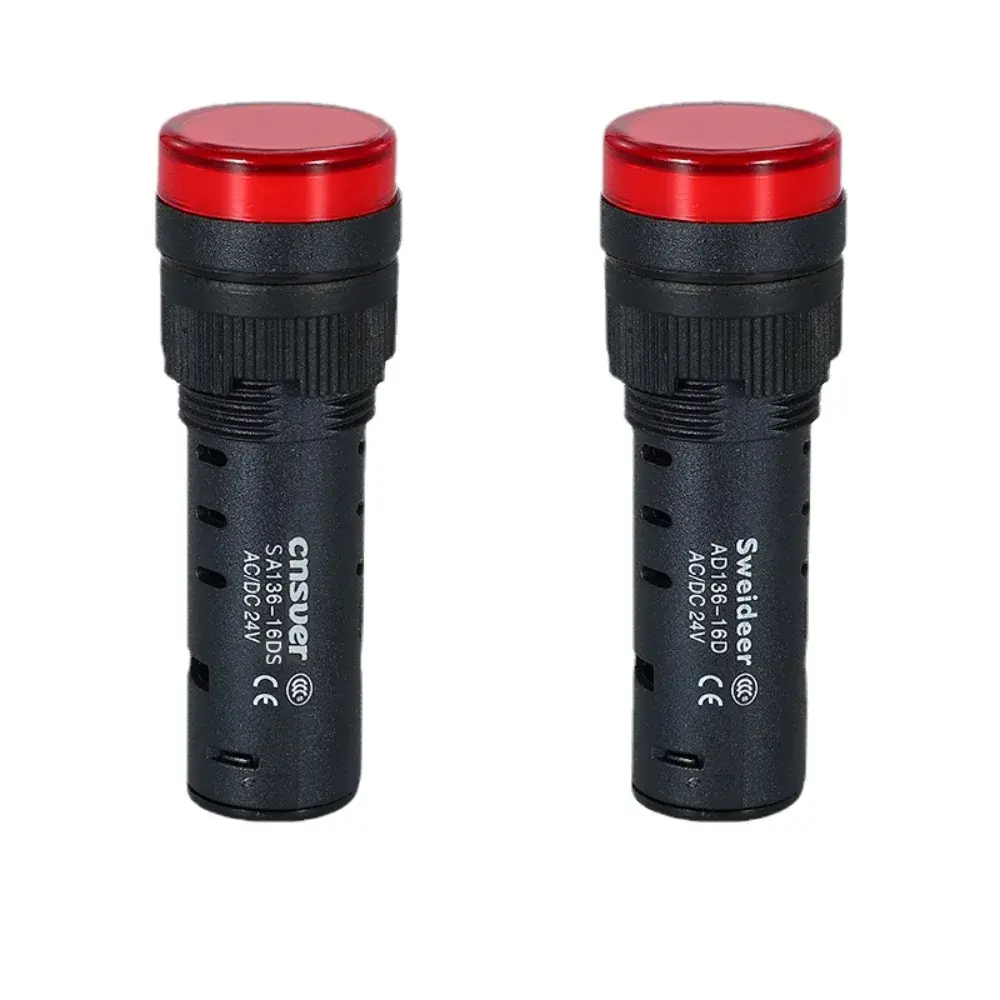 SWEIDEER 16mm 12V 24V 110V 220V 380V Red Green Yellow Blue LED Indicator Light Signal Light For Mechanical Equipment