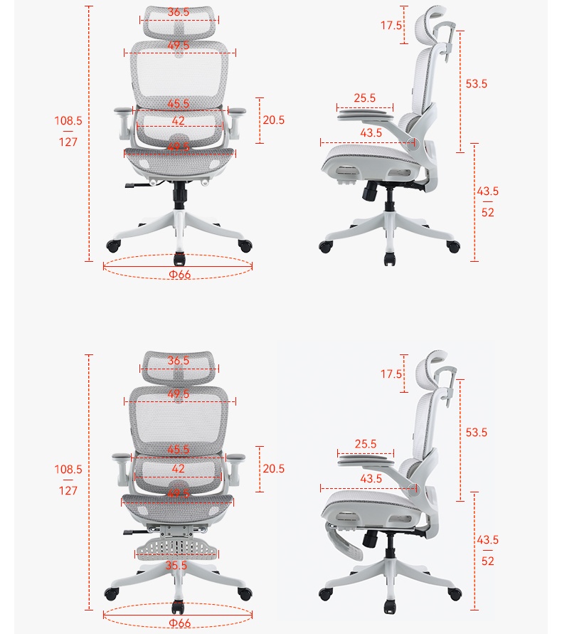 SIHOO Office Furniture Manufacturer B100 PRO 4D Swivel Armrests Ergonomic Staff Chair Mesh Lumbar Support Office Chair