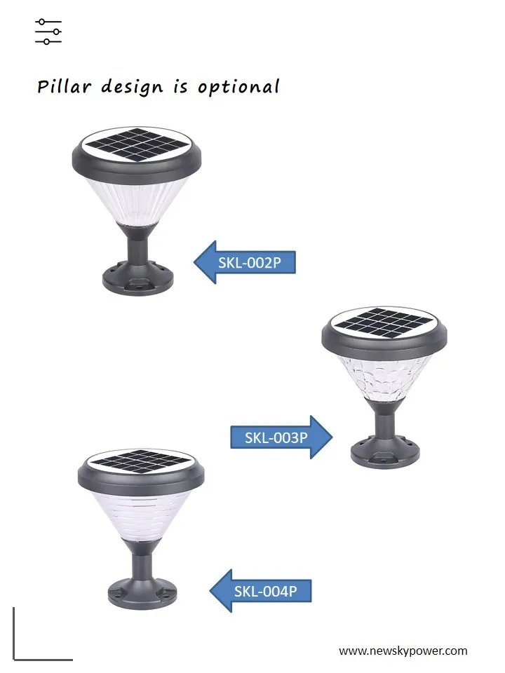 Outdoor Commercial Minimalistic Energy Saving LED Aluminum Garden Solar Lighting Details