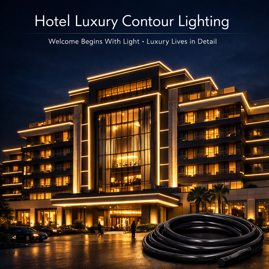 Hotel Luxury Contour Lighting System IP67 Architectural Facade Light for High End Resort Building Night Ambience Hospitality