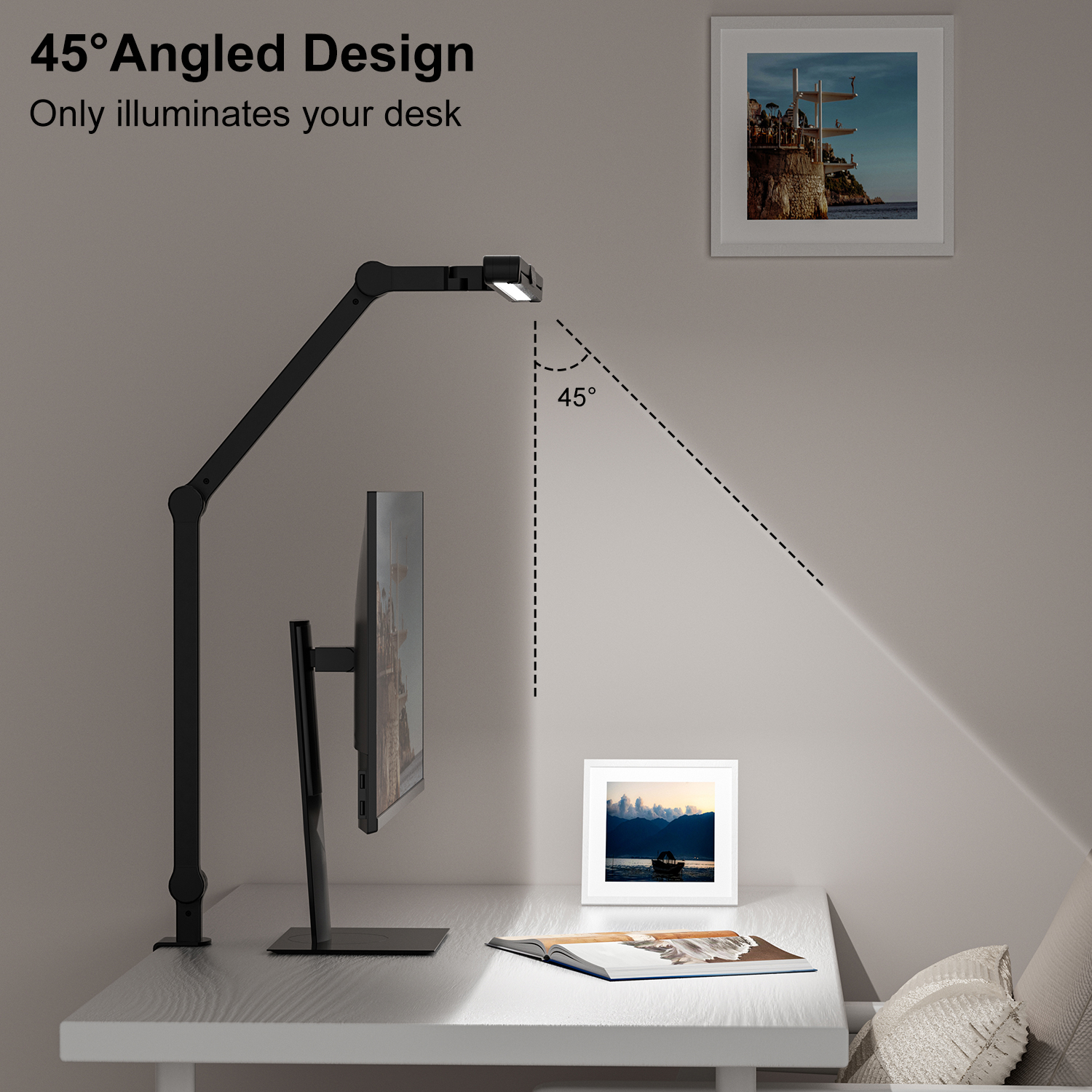 Design Creativity Indoor Bedroom Bedside Computer Office Work Reading Study Learning Touch Desk Lighting Led Table Lamp