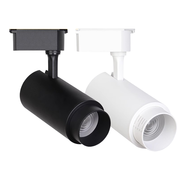 Adjustable 7W 12W 20W 30W LED Cob Track Light Zoomable Industrial Style Aluminum Design for Supermarket Office Mall System
