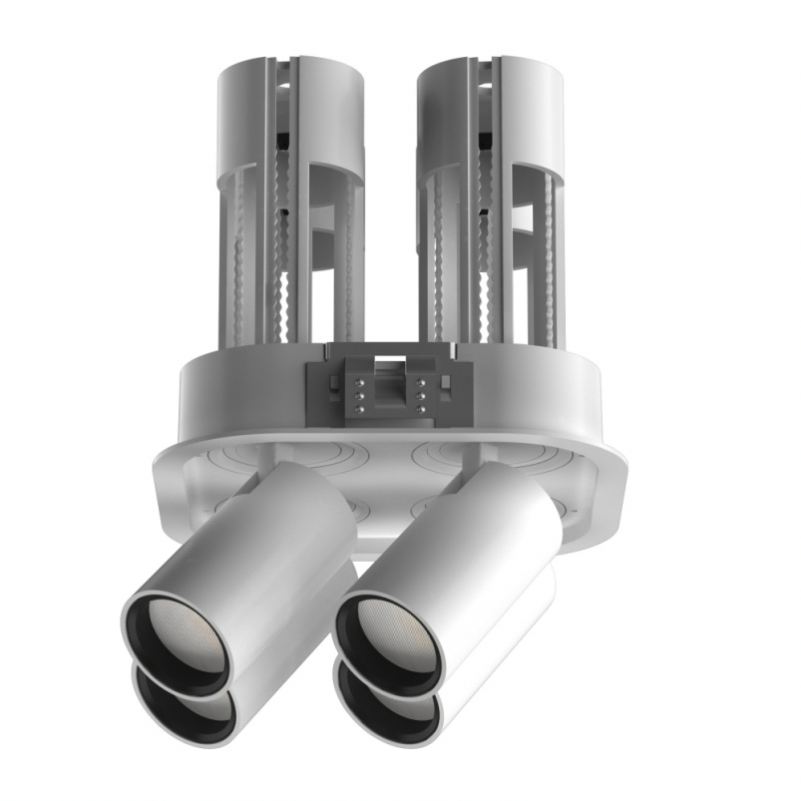 2024 Factory Aluminum Modern Recessed Adjustable 6W Dimmable Stretch Track Light 60 Degree Beam Angle LED Pull Downlight Hotel