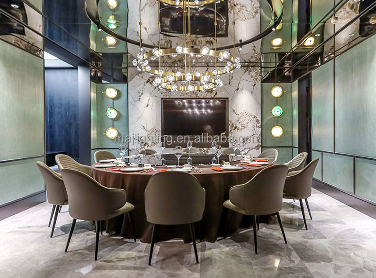 Modern Oval Stainless Steel Chandelier