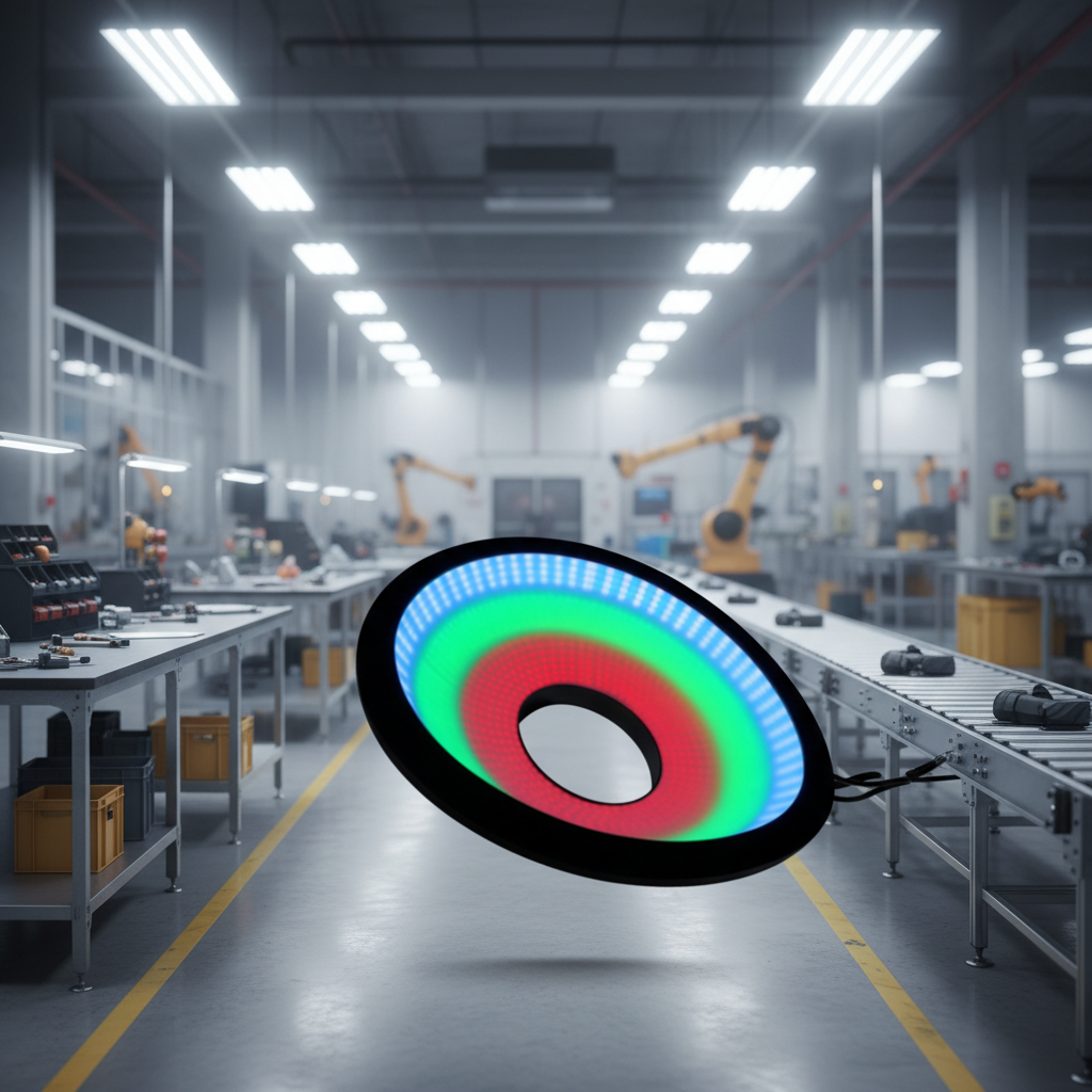 Dimmable RGB LED Dome Light Industrial Inspection Machine Vision Lighting Source AOI IP65 Rating Diffuse Illumination China