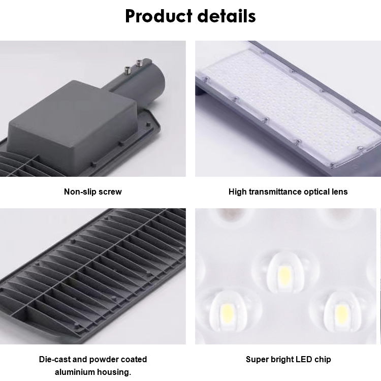Gisun High Lumen Outdoor Waterproof Ip65 Parking Lot Public Raod Lamp 30w 50w 100w 150w 200w AC Led Street Light