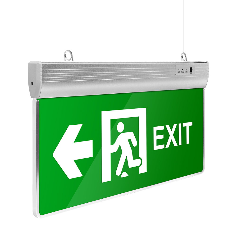 Led Fire Emergency Lamps Rechargeable Exit Sign Fire Safety Led Emergency Light