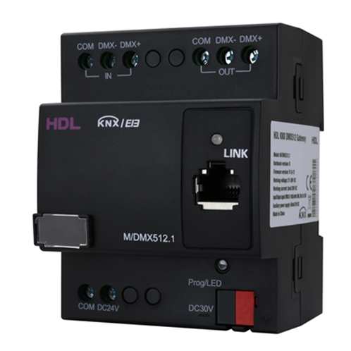 KNX HDL-M/DMX512.1 App Control Plastic Building Control System Smart Switch Module for Smart Home Systems EU