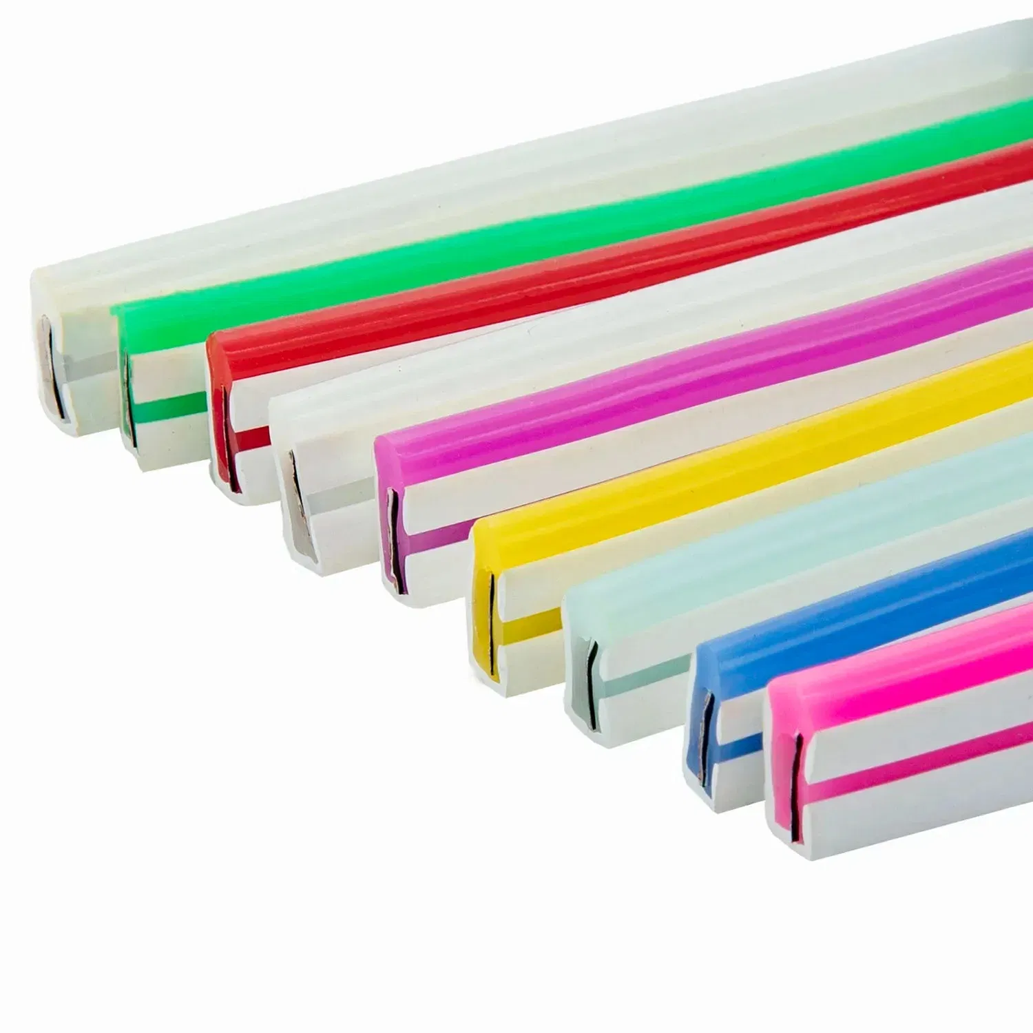 Flexible RGB LED Neon Strip Lighting with 12 Colors for Decorative Ambiance