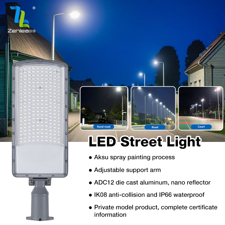 Parking Lot Road Lighting Outdoor Ip66 Waterproof Aluminum Smd 50w 100w 150w 200w Led Street Lamp