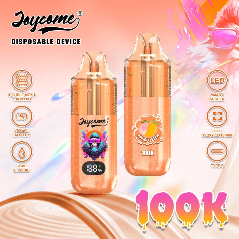 Joycome 100000 Puffs Rechargeable Disposable Vape Pen Mesh Coil Piece Vape for Car and Cigarettes Vaper