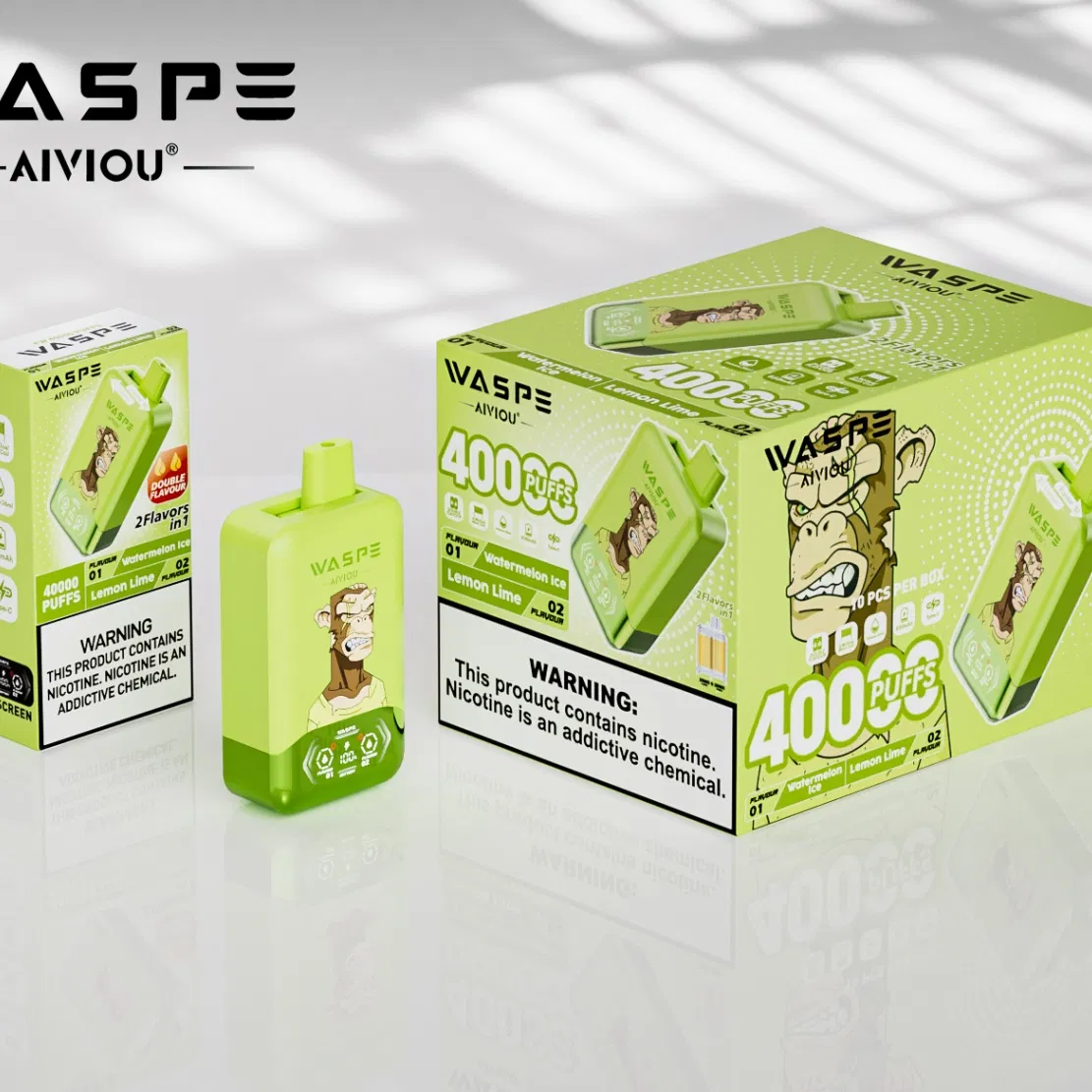 Smooth High Puff Value Eco Mode Waspe 40000 Puffs High Puff Count EU Warehouse Disposable Vapes for Work Break
