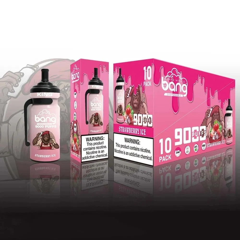 2023 New Style Vapes Bang Kin 9000 Puff Ecig Bang XXL 2% 3% 5% Free Nicotine Wholesale Disposable Vape