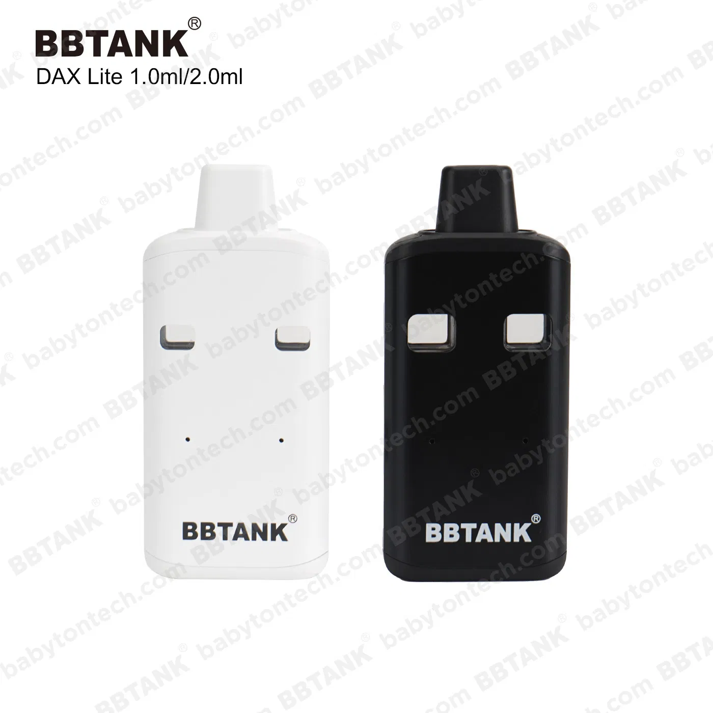 Newest Dual Chamber 1g 2g Bbtank Adjustable Voltage Live Resin Rosin Distillate Disposable Vape Dax Lite 3 Flavors