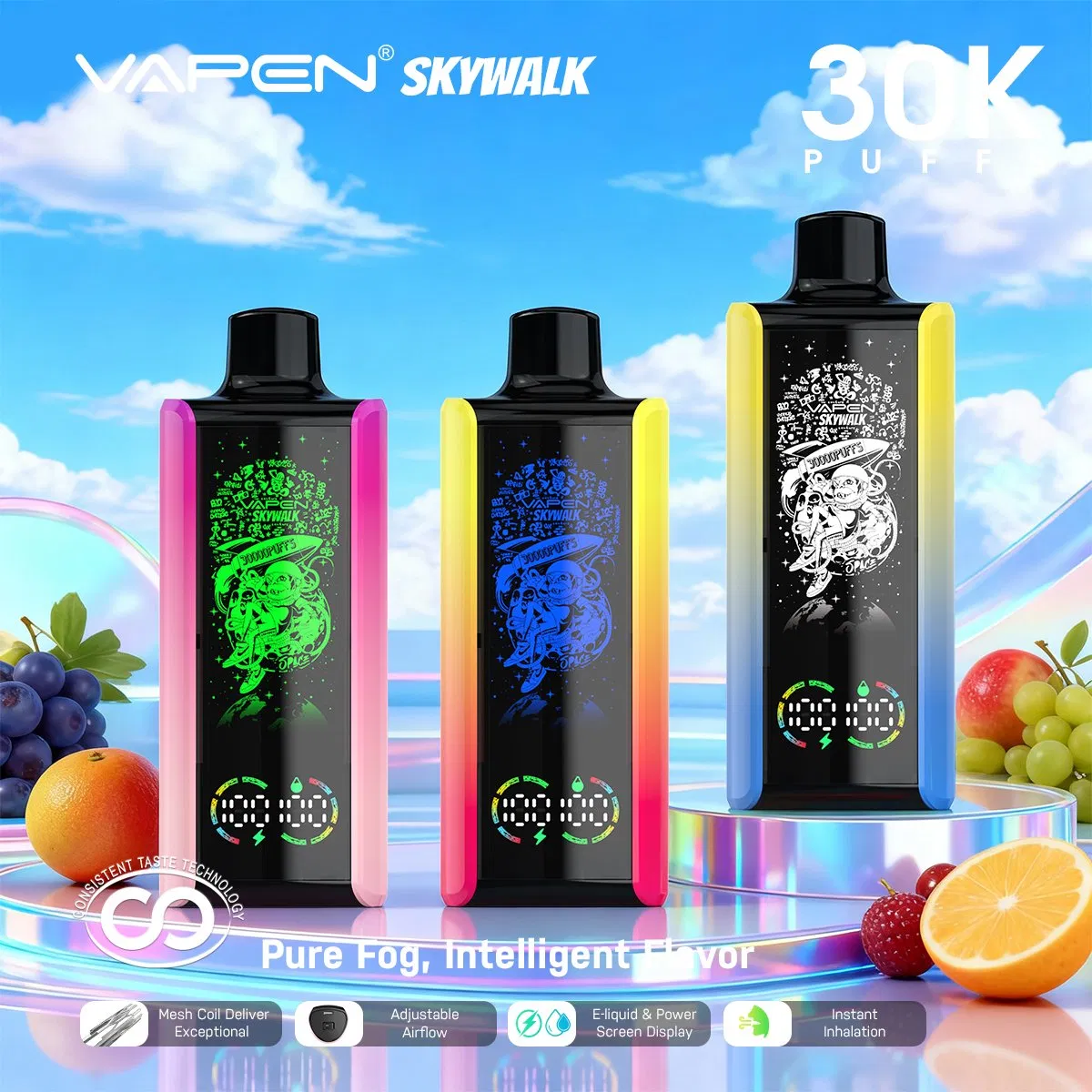 EU Warehouse Limited-Time Discount Vapen Skywalk 30K Puffs Pure Taste Long-Lasting Vape