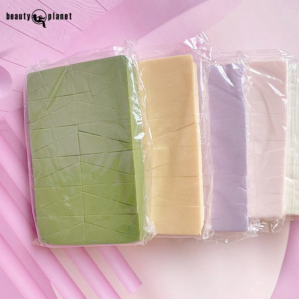Beauty Planet 24 Cut Makeup Sponge Puff Set Non-Latex Cosmetics Disposable Custom Triangle Foundation Make up Sponge Puff