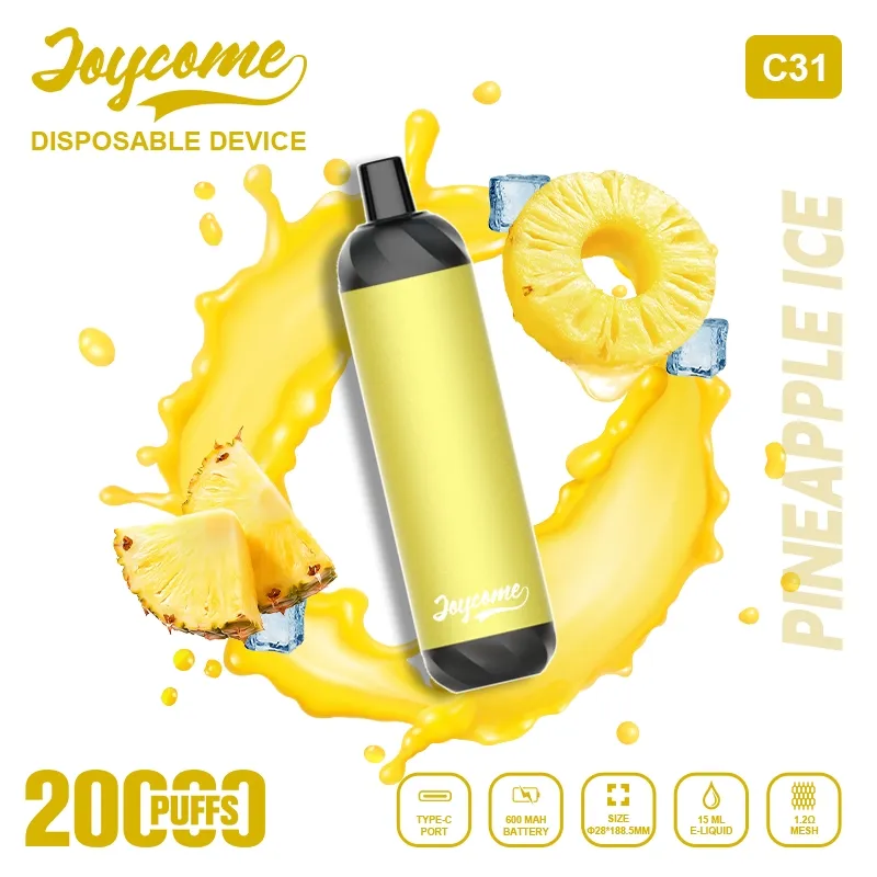 Boasting up to 20K Puff Counts, Joycome C31 Adopts Mesh Coil to Bring Every Vaper Stable and Smooth Electronic Vape Flavor All Day Long.
