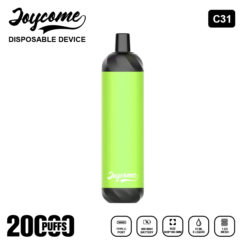 Boasting up to 20K Puff Counts, Joycome C31 Adopts Mesh Coil to Bring Every Vaper Stable and Smooth Electronic Vape Flavor All Day Long.