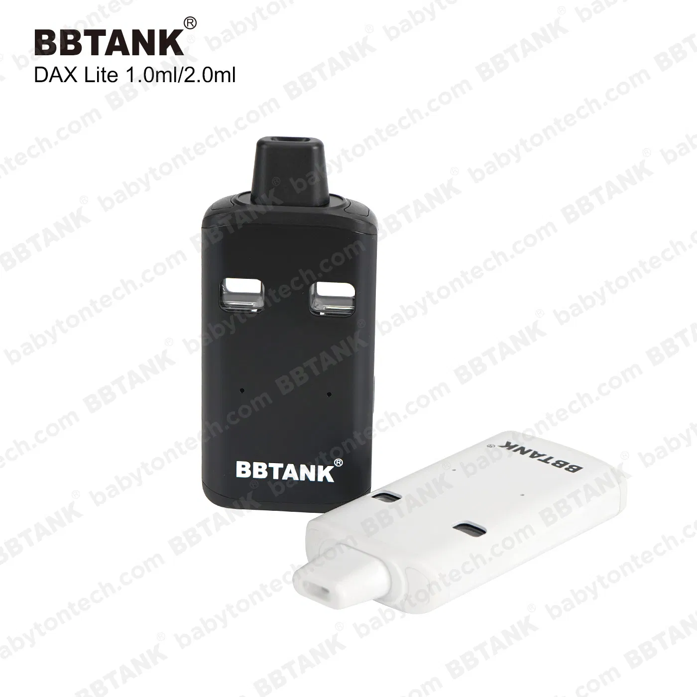 Newest Dual Chamber 1g 2g Bbtank Adjustable Voltage Live Resin Rosin Distillate Disposable Vape Dax Lite 3 Flavors