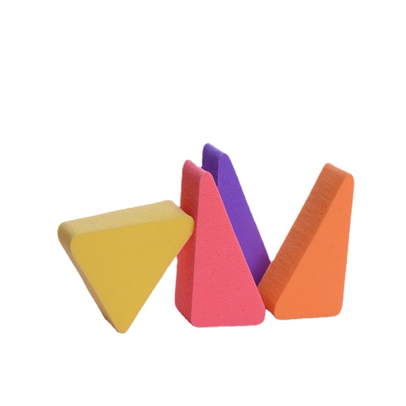 Powder Puff Makeup Sponge Disposable Makeup Sponge Triangular Powder Puff Makeup Sponges with Private Label