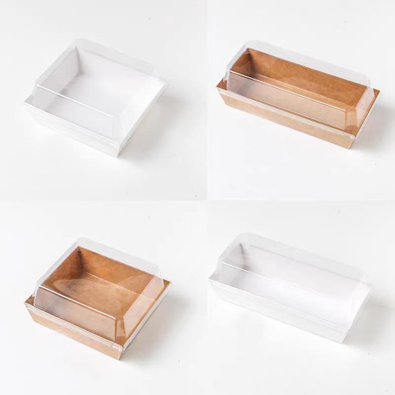 Disposable Baking Sandwich Packaging Box for Bread Sushi Meat Floss Scallop Snow Pastry Towel Roll Puff Pastry Cake Roll Foods